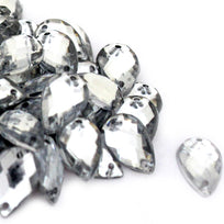 Art.8179 Piedra Acrílica Gota Con Perforación