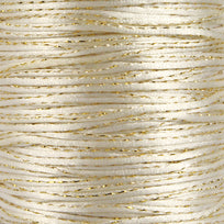 Art.9779 Cordón Satinado Con Hilo Dorado