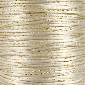 Art.9779 Cordón Satinado Con Hilo Dorado