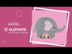 Fantasías Miguel Clave:ML2950 Elefante Baby Rosa