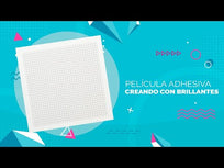 Art.4210 Molde Película Adhesiva Creando Con Brillantes 15x15cm 1pz