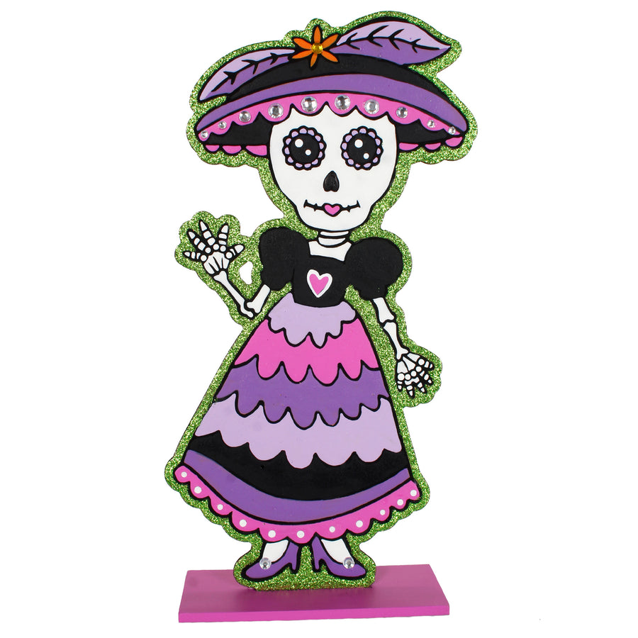 Art.10702 Catrina Caricatura Serigrafía 30x15x5cm 1pz