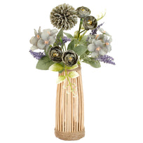 Art.1295 Ramo Fino Con Flor x5 28cm 1pz