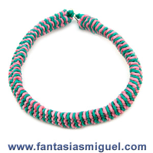Pulsera Hexagonal Invertida, Agua – Rosa