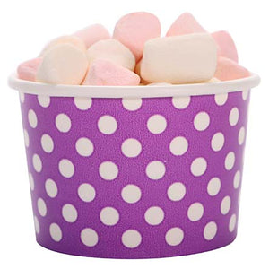 Vaso Con Puntos Morado