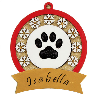 Fantasías Miguel Clave:BA23 Esfera Navidad Huella Mascota