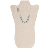 Fantasías Miguel Clave:BL315 Collar Turquesa Con Rondel Facetado