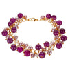 Fantasías Miguel Clave:BL534 Pulsera Engarzada Morada/Lavanda