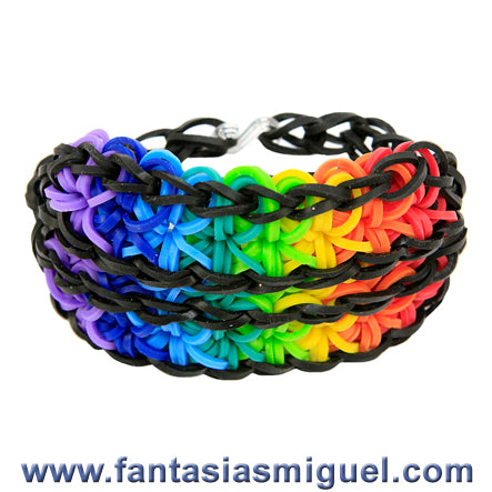 Estrella Especial Negro Con Ligas Divertidas