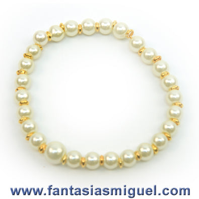 Fantasías Miguel Clave:CI41 Pulsera Marfil Oro