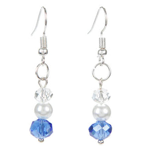 Aretes Zafiro Con Perlas