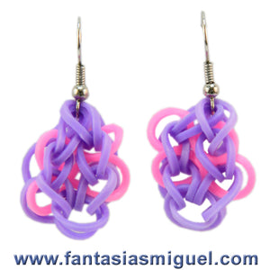 Aretes De Mariposa, Lila –rosa