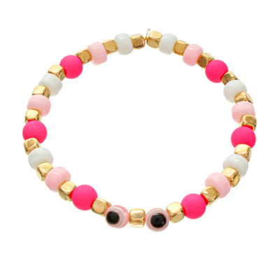 Fantasías Miguel Clave:ED67 Pulsera Cuenta Cubo Rosa