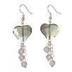 Fantasías Miguel Clave:GF404 Aretes Con Cristales De Corazón