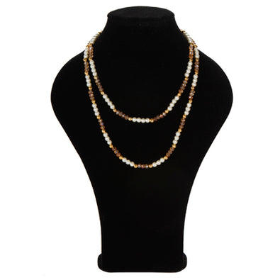 Fantasías Miguel Clave:IA128 Collar Con Rondel Y Perlas