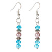 Fantasías Miguel Clave:IA138 Aretes Con Perla Lavanda Y Rondel Turquesa