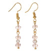 Fantasías Miguel Clave:IA148 Aretes Largos Con Rondel Y Perla Rosa