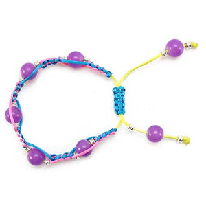 Pulsera C/ Cordón Y Cuenta Redonda
