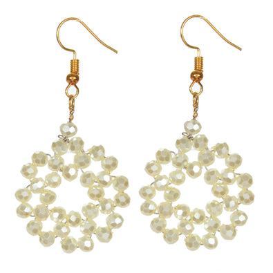 Fantasías Miguel Clave:IP2204 Aretes Redondos Perla
