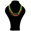 Fantasías Miguel Clave:IP2234 Collar Cuentas Heishi Verde-Amarillo