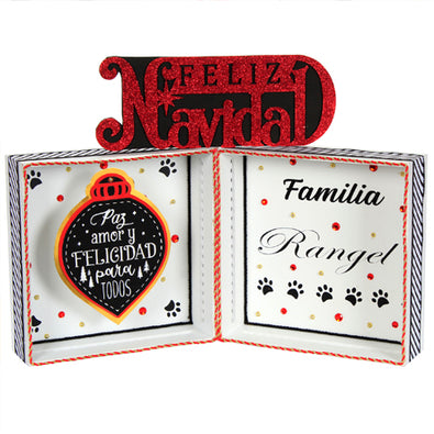 Fantasías Miguel Clave:JD328 Adorno Cuadro Feliz Navidad