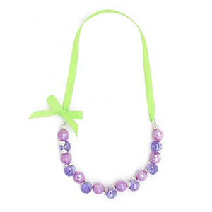 Collar Morado Con Listón