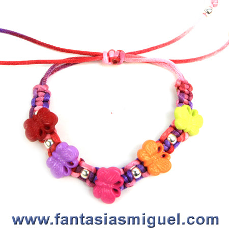 Pulsera Con Botones Y Cola De Rata