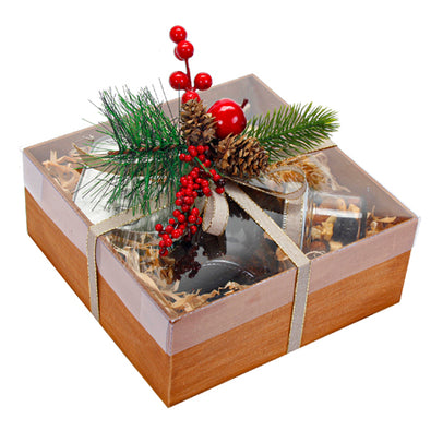 Fantasías Miguel Clave:ML3048 Caja Regalo Rustica Con Pick Navideño