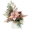 Fantasías Miguel Clave:ML3268 Centro De Mesa Navideño Rosa
