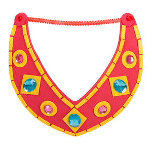 Collar De Fomi Con Piedras De Colores