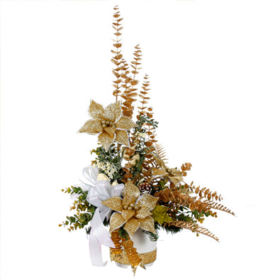 Fantasías Miguel Clave:SR1186 Arreglo Navideño Oro-Blanco
