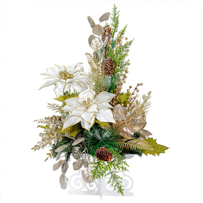 Fantasías Miguel Clave:SR1194 Arreglo Navideño Champagne-Oro
