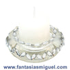 Fantasías Miguel Clave:VG1926 Candelabro Con Piedra Acrílica