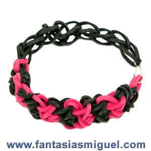 Pulsera Doble x Rojo-Negro