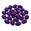 Fantasías Miguel Art.10262 Piedra Acrílico Oval 25X18mm 25pz Morado