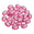 Fantasías Miguel Art.10262 Piedra Acrílico Oval 25X18mm 25pz Rosa