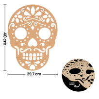 Art.10268 Calavera Calada Grande 40x36cm 1pz