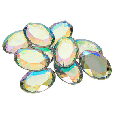 Fantasías Miguel Art.10312 Piedra Acrílico Oval 25X35mm 10pz