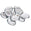 Fantasías Miguel Art.10312 Piedra Acrílico Oval 25X35mm 10pz Cristal