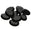 Fantasías Miguel Art.10312 Piedra Acrílico Oval 25X35mm 10pz Negro