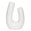 Fantasías Miguel Art.10356 Base Cerámica Forma U 21x14.5x7cm 1pz Blanco