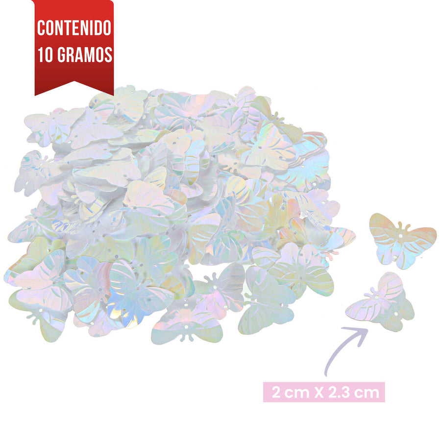 Art.10389 Lentejuela Mariposa Extra 22mm 10g