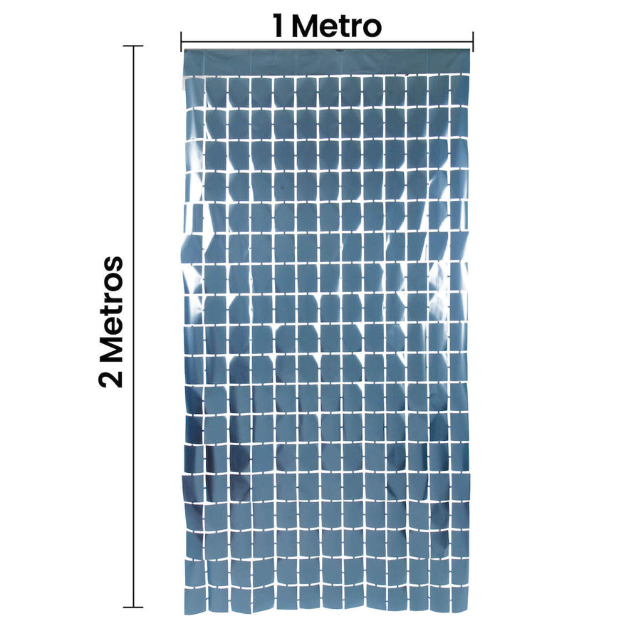 Art.10420 Cortina Mate Cuadros 2x1m 1pz
