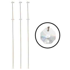 Art.10422 Vara Octagon Cristal 30cm 3pz