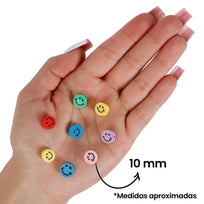 Art.10441 Cuenta Plástica Cara Feliz 10x5mm (Hilo Aprox 40pz)