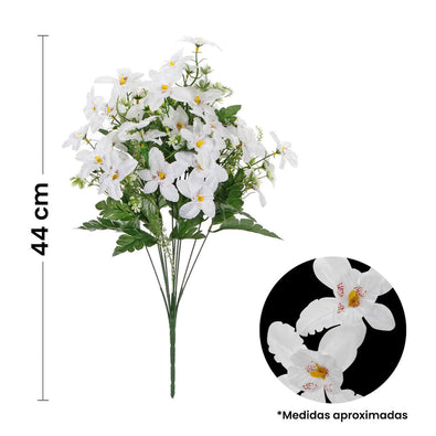 Fantasías Miguel Art.10474 Ramo Orquídea Fina x10 44cm 1pz