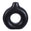 Fantasías Miguel Art.10619 Base Cerámica Forma O 18x17x5.5cm 1pz Negro