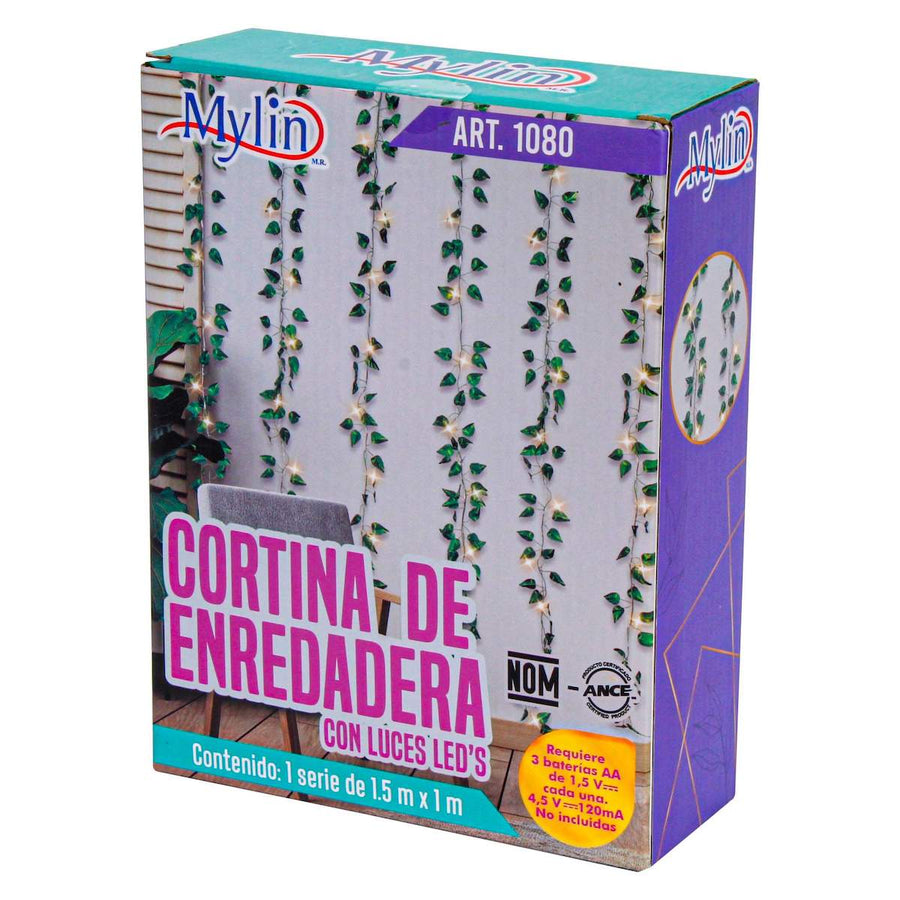 Art.1080 Cortina Enredadera Con 66 Leds 1.5x1m 1pz