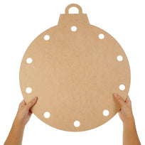 Art.10834 Esfera Navidad Con Orificios 60x50cm 1pz