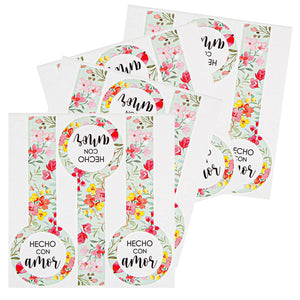 Art.10882 Etiquetas Hecho Con Amor